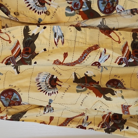 Vintage Native American Western Button top - Picture 4 of 6